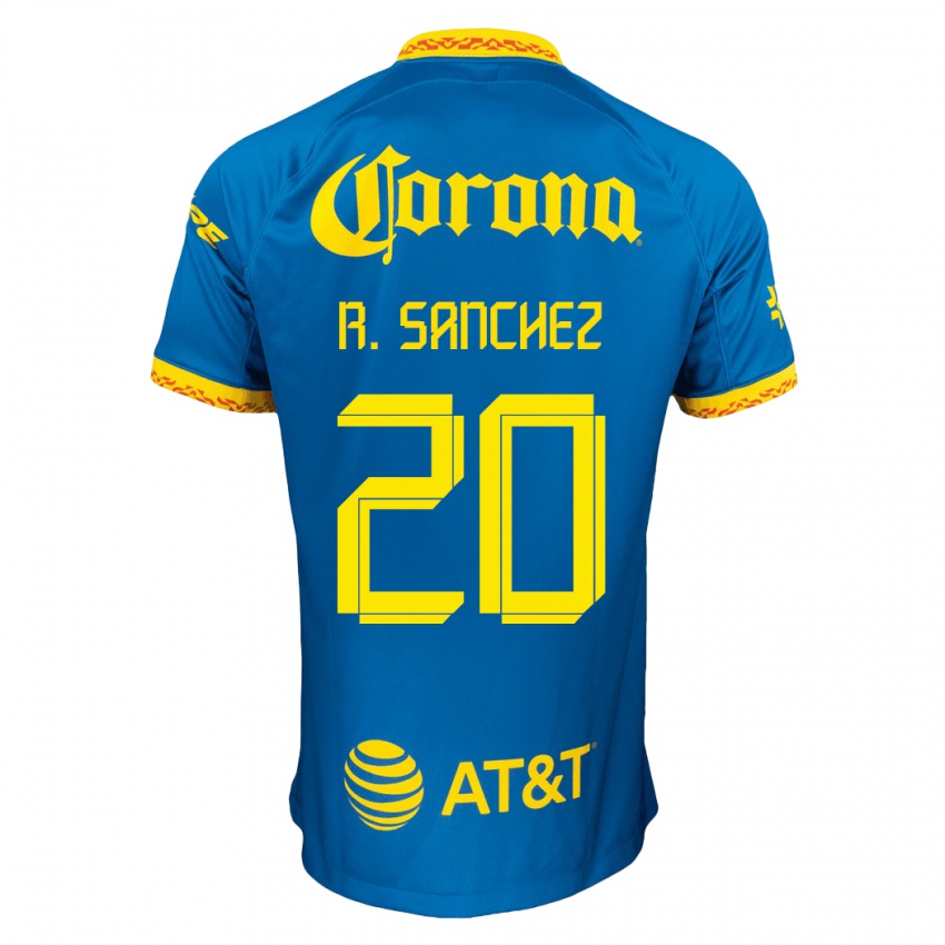 Női Richard Sanchez #20 Kék Idegenbeli Jersey 2023/24 Mez Póló Ing