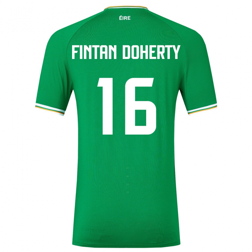 Gyermek Ír-Sziget Fintan Doherty #16 Zöld Hazai Jersey 24-26 Mez Póló Ing