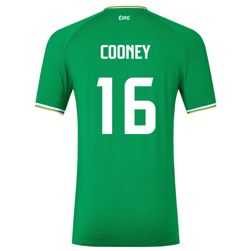 Gyermek Ír-Sziget Oisin Cooney #16 Zöld Hazai Jersey 24-26 Mez Póló Ing