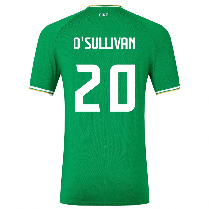 Gyermek Ír-Sziget Cathal O'sullivan #20 Zöld Hazai Jersey 24-26 Mez Póló Ing