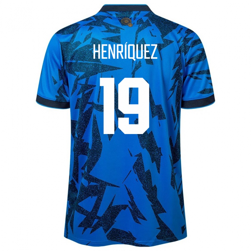 Gyermek Salvador Alejandro Henríquez #19 Kék Hazai Jersey 24-26 Mez Póló Ing