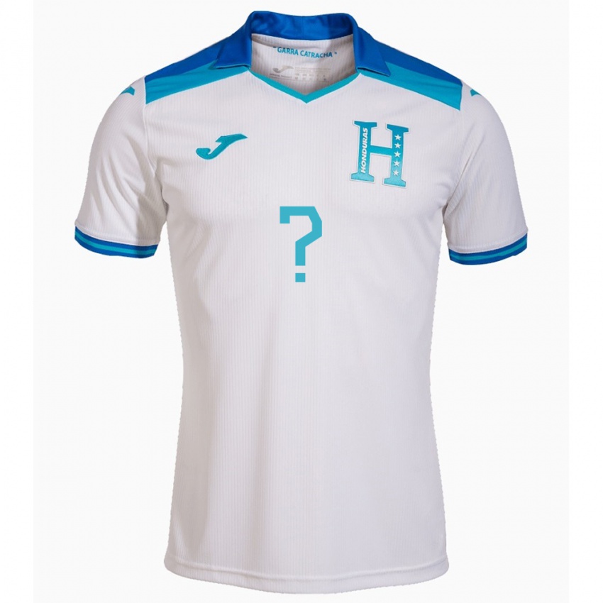 Gyermek Honduras Denessis Santos #0 Fehér Hazai Jersey 24-26 Mez Póló Ing