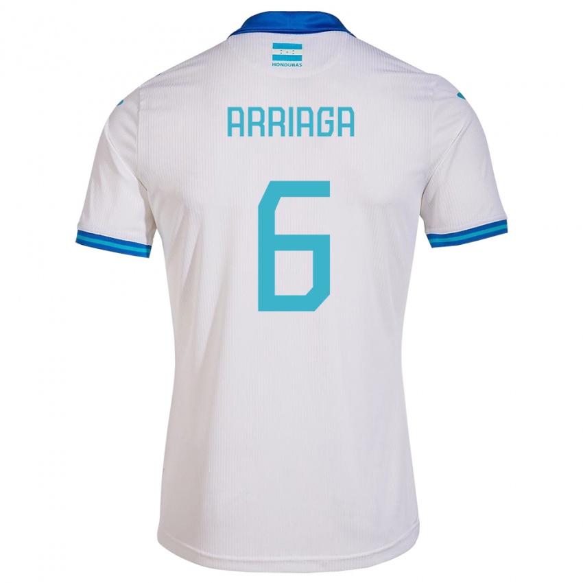 Gyermek Honduras Javier Arriaga #6 Fehér Hazai Jersey 24-26 Mez Póló Ing