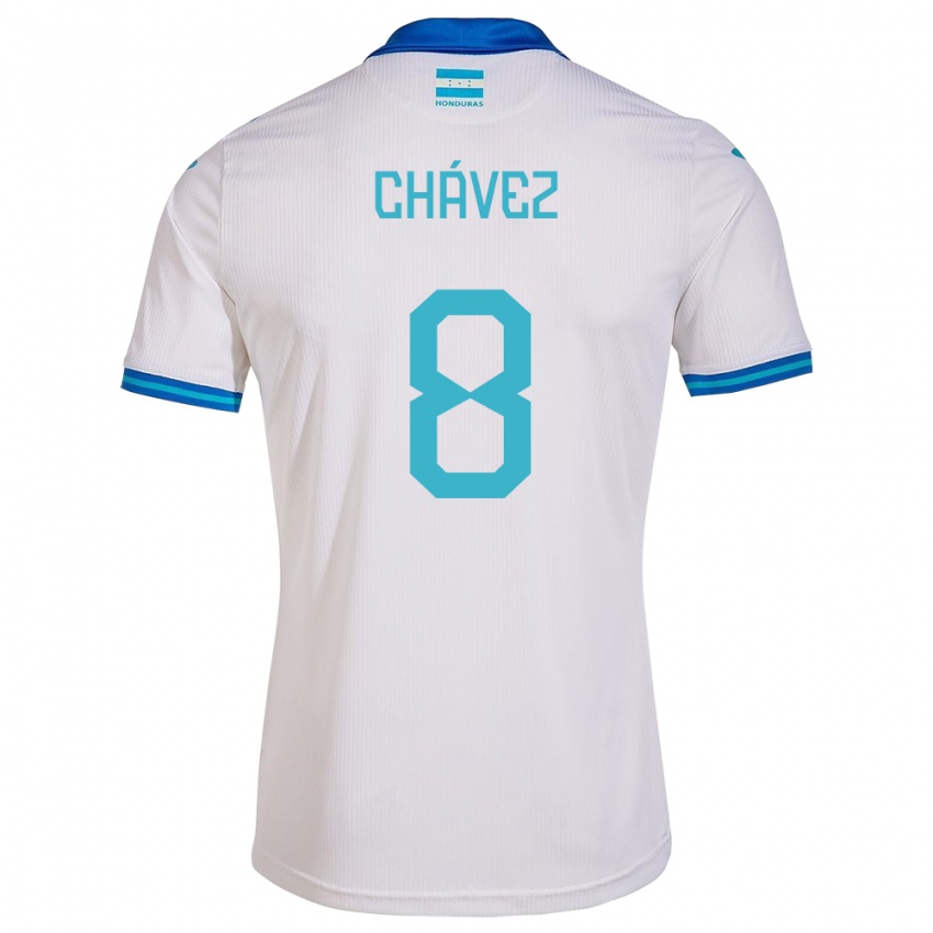 Gyermek Honduras Gerson Chávez #8 Fehér Hazai Jersey 24-26 Mez Póló Ing