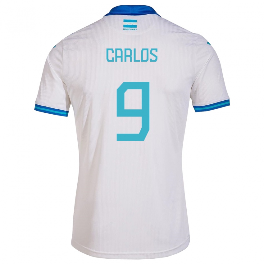 Gyermek Honduras Carlos Mejía #9 Fehér Hazai Jersey 24-26 Mez Póló Ing