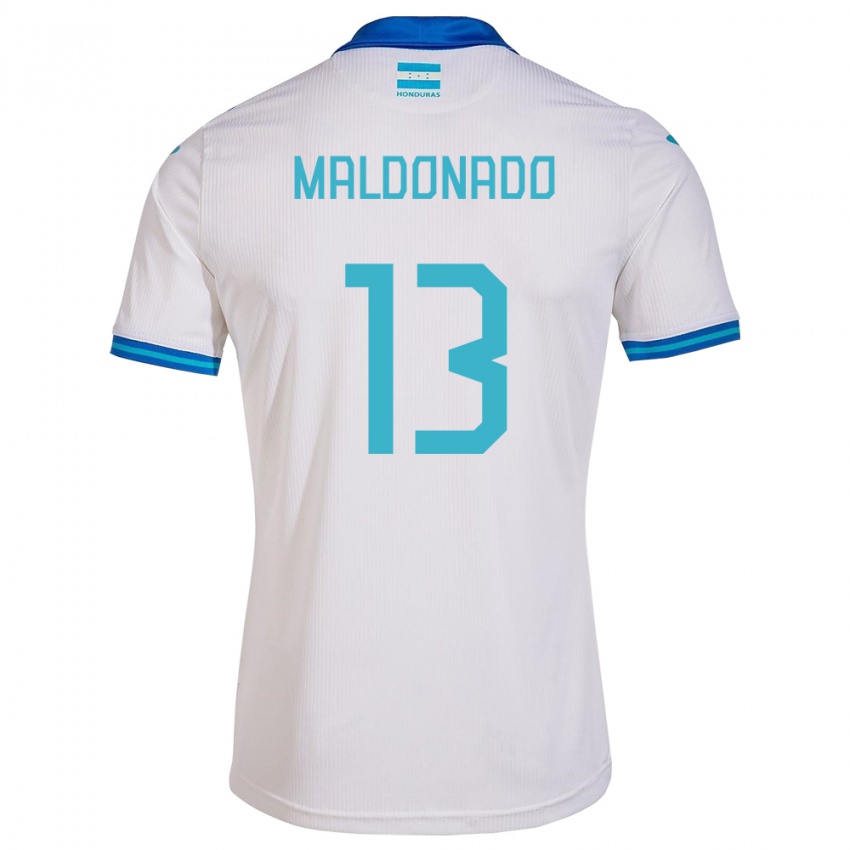 Gyermek Honduras Edwin Maldonado #13 Fehér Hazai Jersey 24-26 Mez Póló Ing