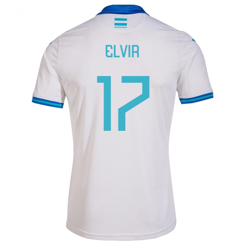 Gyermek Honduras Samuel Elvir #17 Fehér Hazai Jersey 24-26 Mez Póló Ing