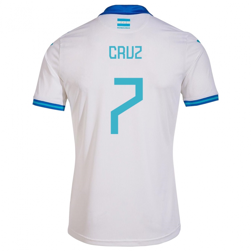 Gyermek Honduras Nixon Cruz #7 Fehér Hazai Jersey 24-26 Mez Póló Ing