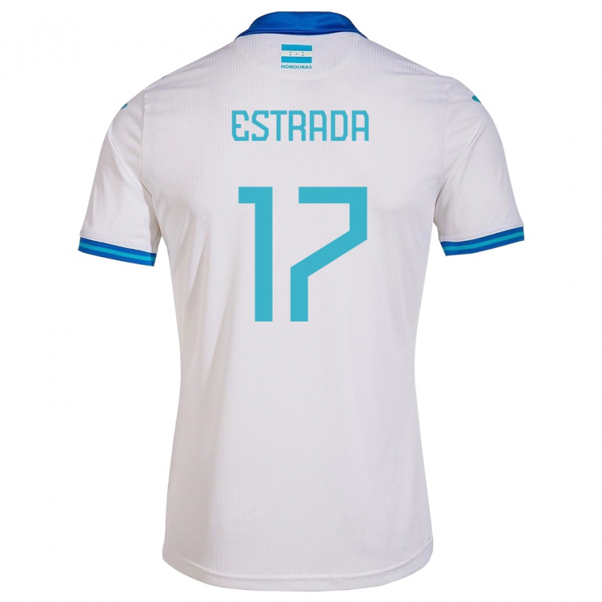 Gyermek Honduras Saúl Estrada #17 Fehér Hazai Jersey 24-26 Mez Póló Ing