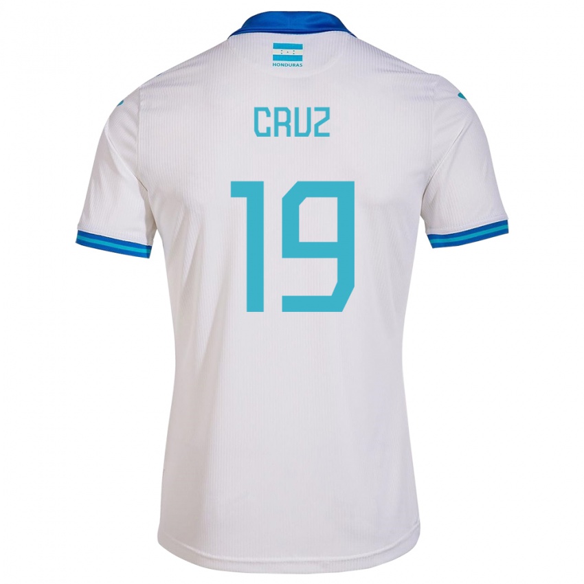 Gyermek Honduras Russel Cruz #19 Fehér Hazai Jersey 24-26 Mez Póló Ing