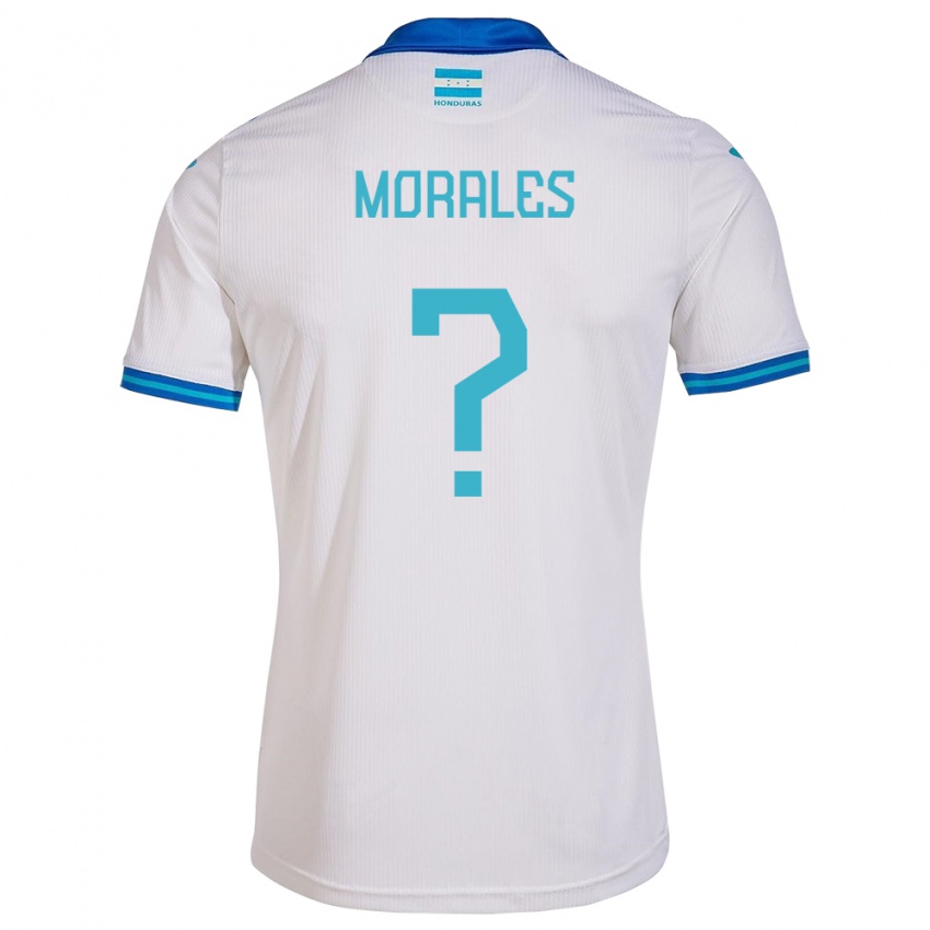 Gyermek Honduras Melida Morales #0 Fehér Hazai Jersey 24-26 Mez Póló Ing