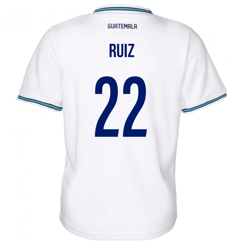 Gyermek Guatemala Kevin Ruiz #22 Fehér Hazai Jersey 24-26 Mez Póló Ing