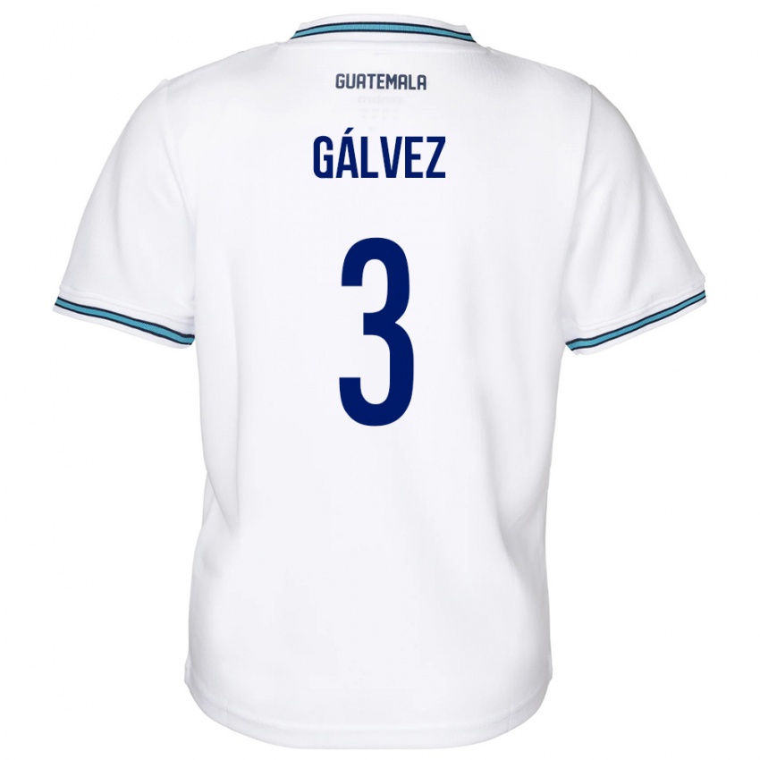 Gyermek Guatemala Fredy Gálvez #3 Fehér Hazai Jersey 24-26 Mez Póló Ing