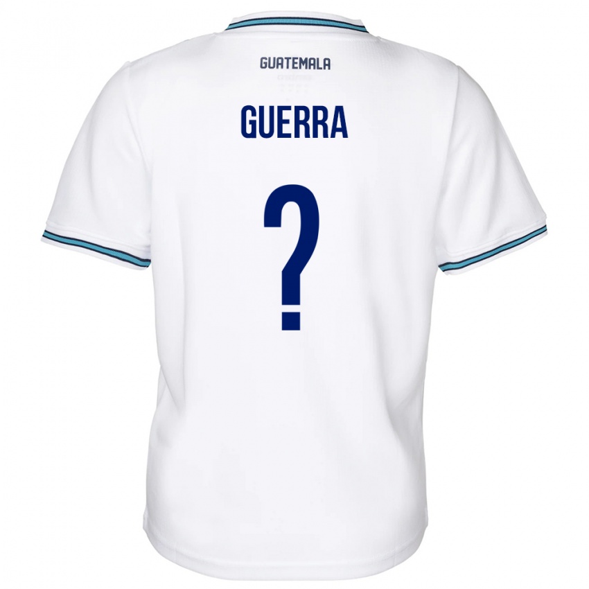 Gyermek Guatemala Decarlo Guerra #0 Fehér Hazai Jersey 24-26 Mez Póló Ing