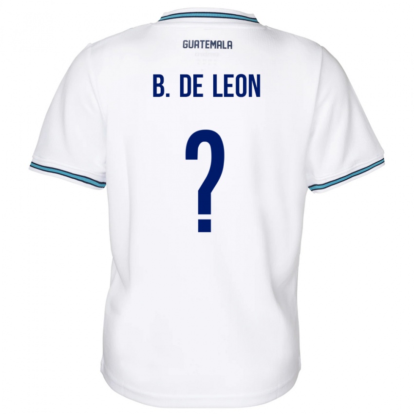 Gyermek Guatemala Brandon De Leon #0 Fehér Hazai Jersey 24-26 Mez Póló Ing