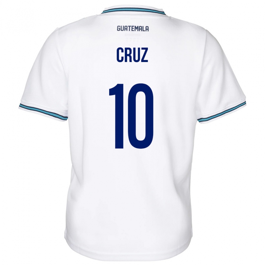 Gyermek Guatemala Axel De La Cruz #10 Fehér Hazai Jersey 24-26 Mez Póló Ing