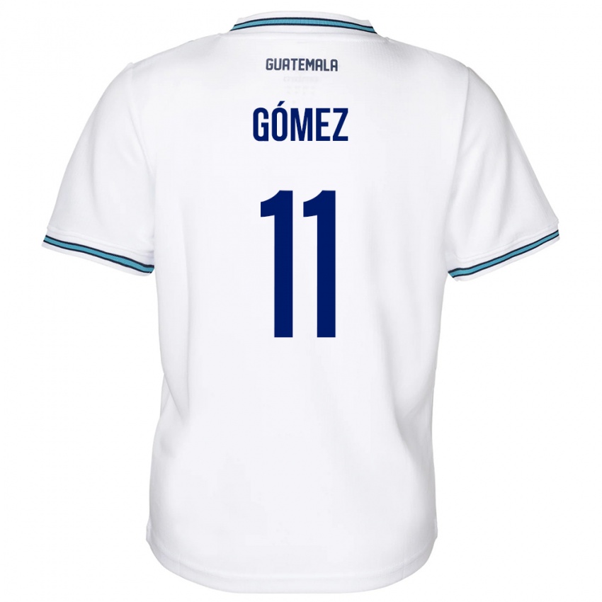 Gyermek Guatemala Savianna Gómez #11 Fehér Hazai Jersey 24-26 Mez Póló Ing