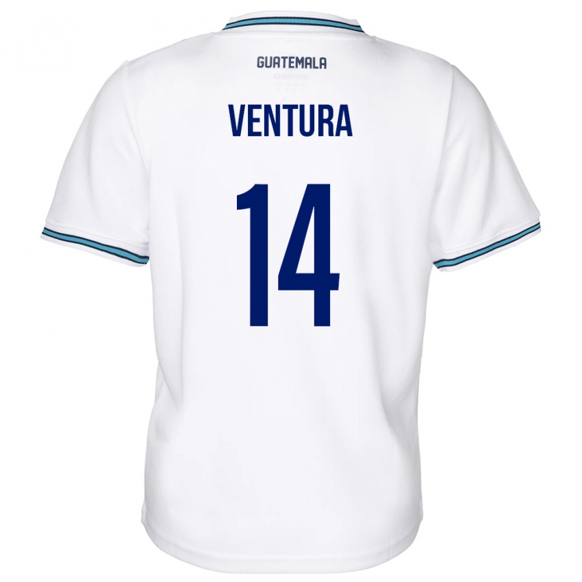 Gyermek Guatemala Madelyn Ventura #14 Fehér Hazai Jersey 24-26 Mez Póló Ing