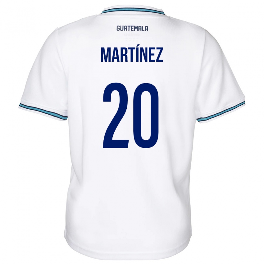 Gyermek Guatemala Ana Lucía Martínez #20 Fehér Hazai Jersey 24-26 Mez Póló Ing