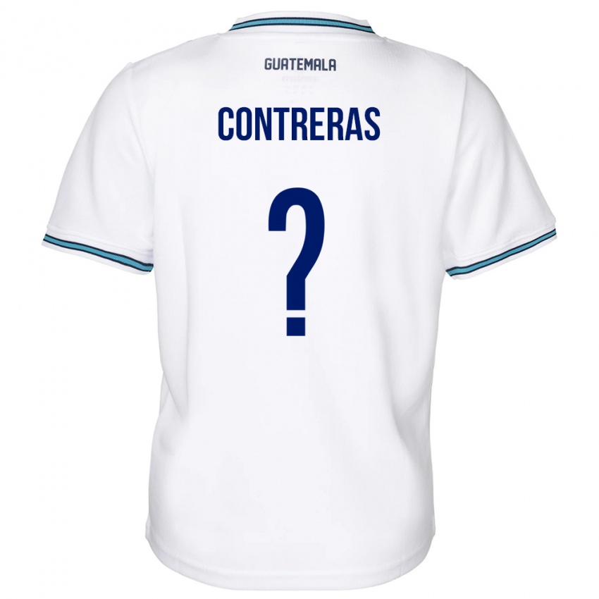 Gyermek Guatemala Betzael Contreras #0 Fehér Hazai Jersey 24-26 Mez Póló Ing