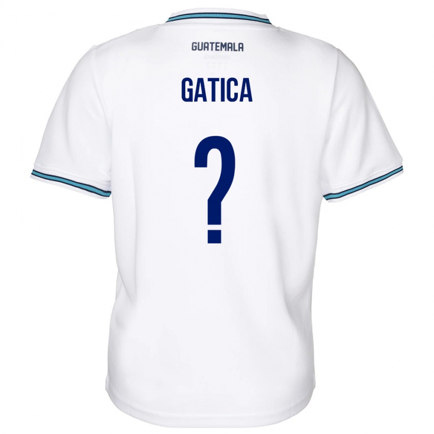 Gyermek Guatemala Celeste Gatica #0 Fehér Hazai Jersey 24-26 Mez Póló Ing