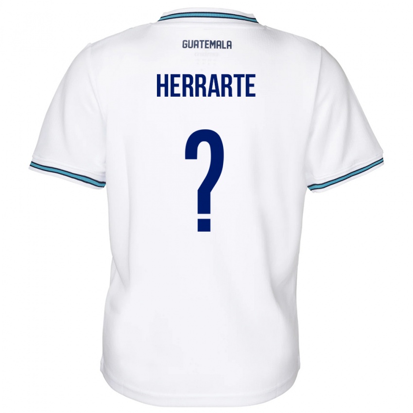 Gyermek Guatemala María Herrarte #0 Fehér Hazai Jersey 24-26 Mez Póló Ing