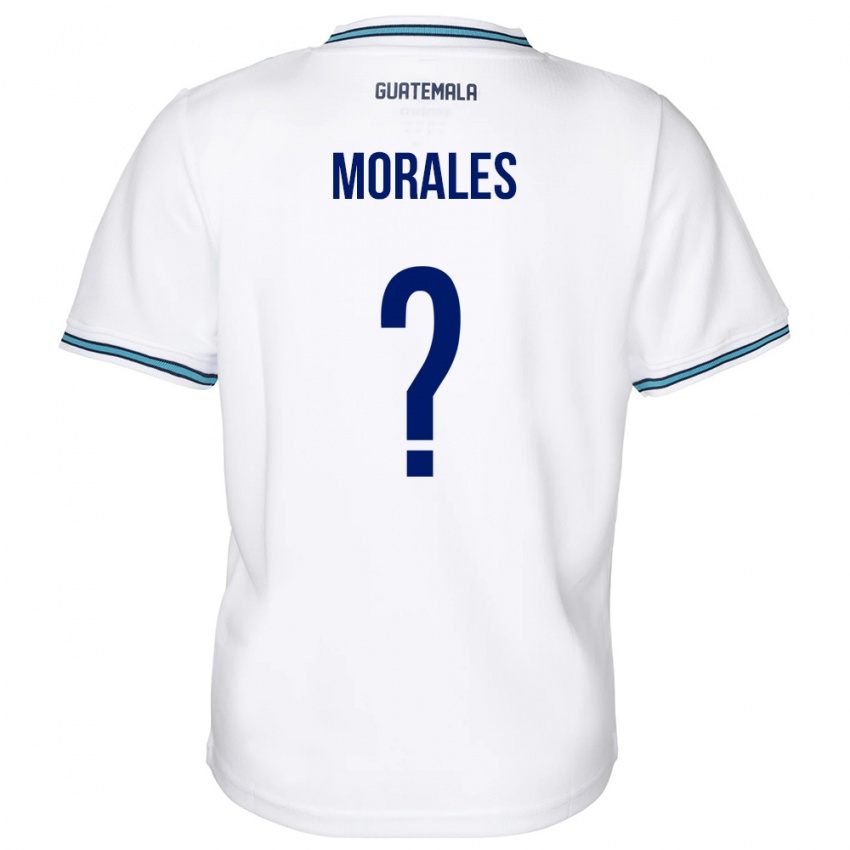 Gyermek Guatemala Karla Morales #0 Fehér Hazai Jersey 24-26 Mez Póló Ing