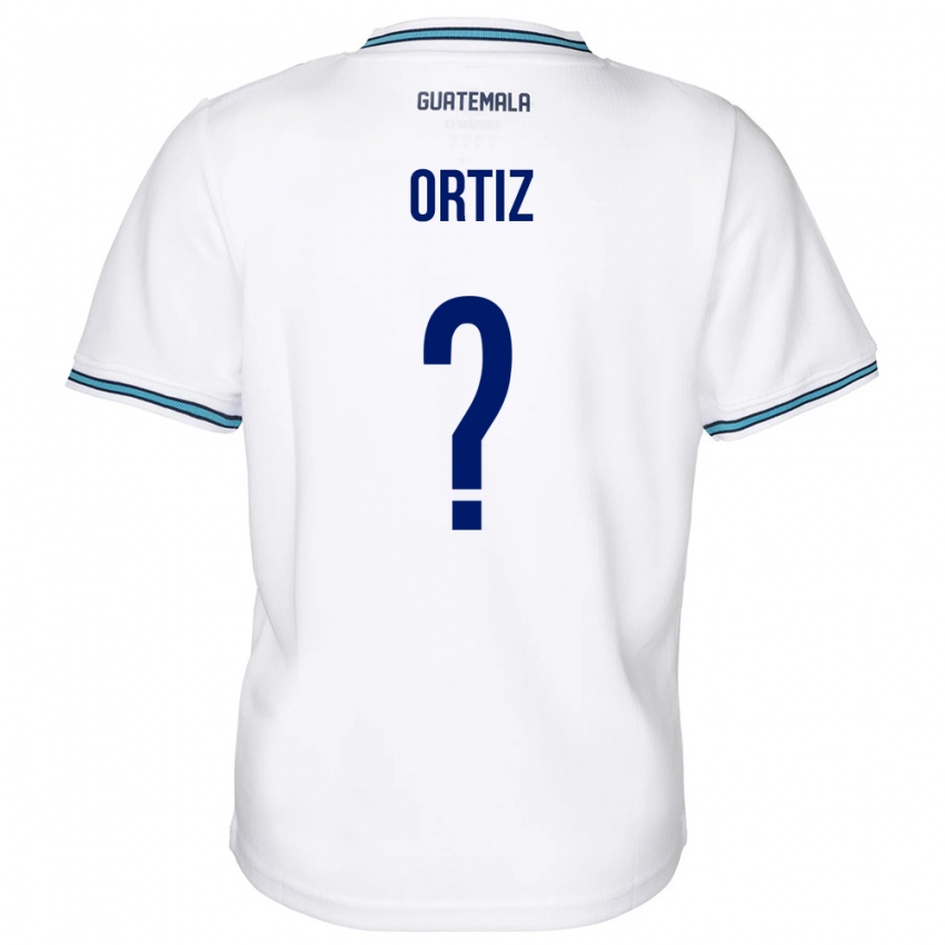 Gyermek Guatemala Jenifer Ortiz #0 Fehér Hazai Jersey 24-26 Mez Póló Ing