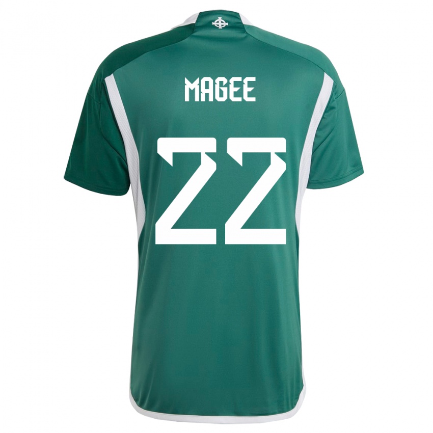 Gyermek Észak-Írország Abbie Magee #22 Zöld Hazai Jersey 24-26 Mez Póló Ing