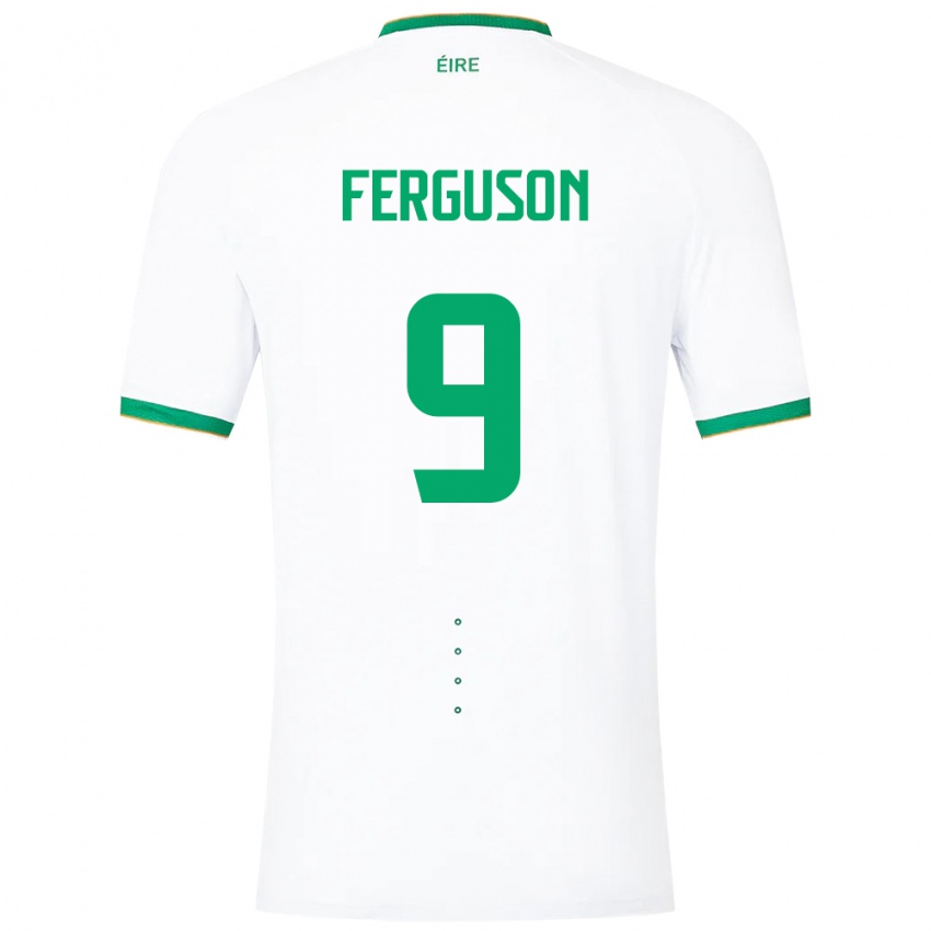 Gyermek Ír-Sziget Evan Ferguson #9 Fehér Idegenbeli Jersey 24-26 Mez Póló Ing