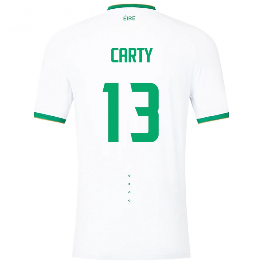 Gyermek Ír-Sziget Conor Carty #13 Fehér Idegenbeli Jersey 24-26 Mez Póló Ing