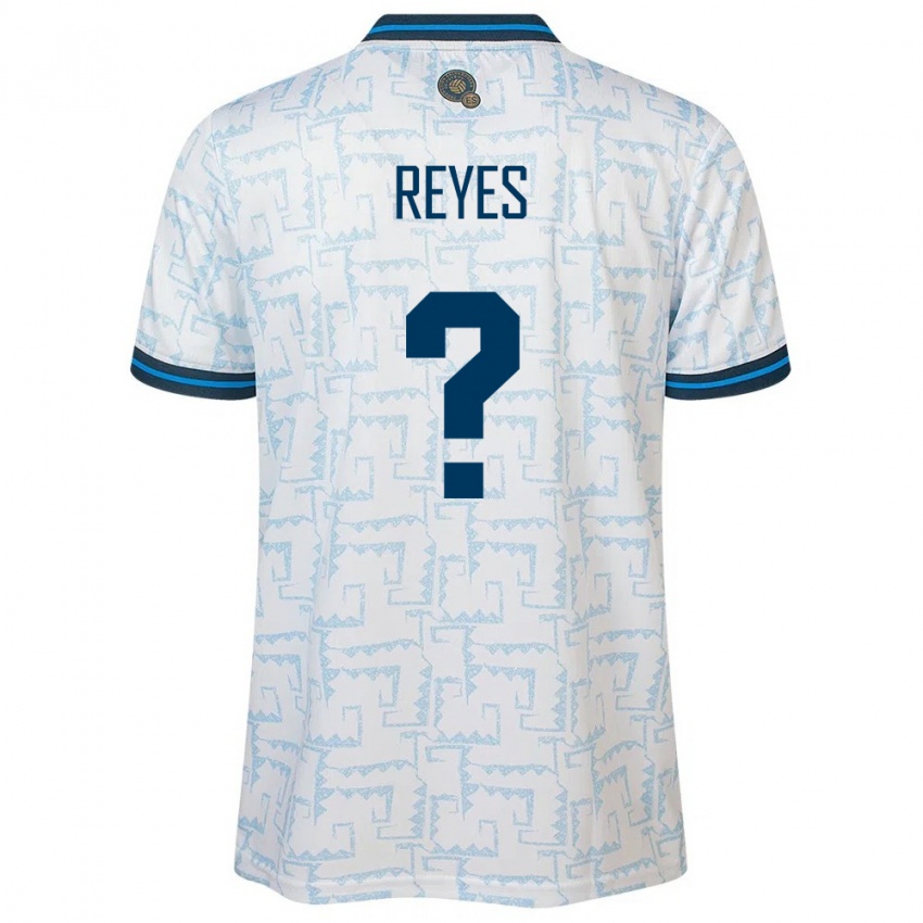 Gyermek Salvador Jefferson Reyes #0 Fehér Idegenbeli Jersey 24-26 Mez Póló Ing