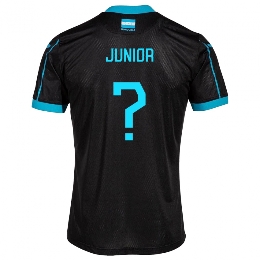 Gyermek Honduras Junior Mejía #0 Fekete Idegenbeli Jersey 24-26 Mez Póló Ing