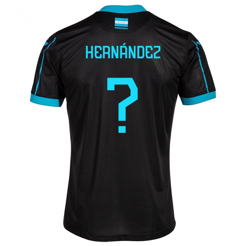 Gyermek Honduras Riccy Hernández #0 Fekete Idegenbeli Jersey 24-26 Mez Póló Ing