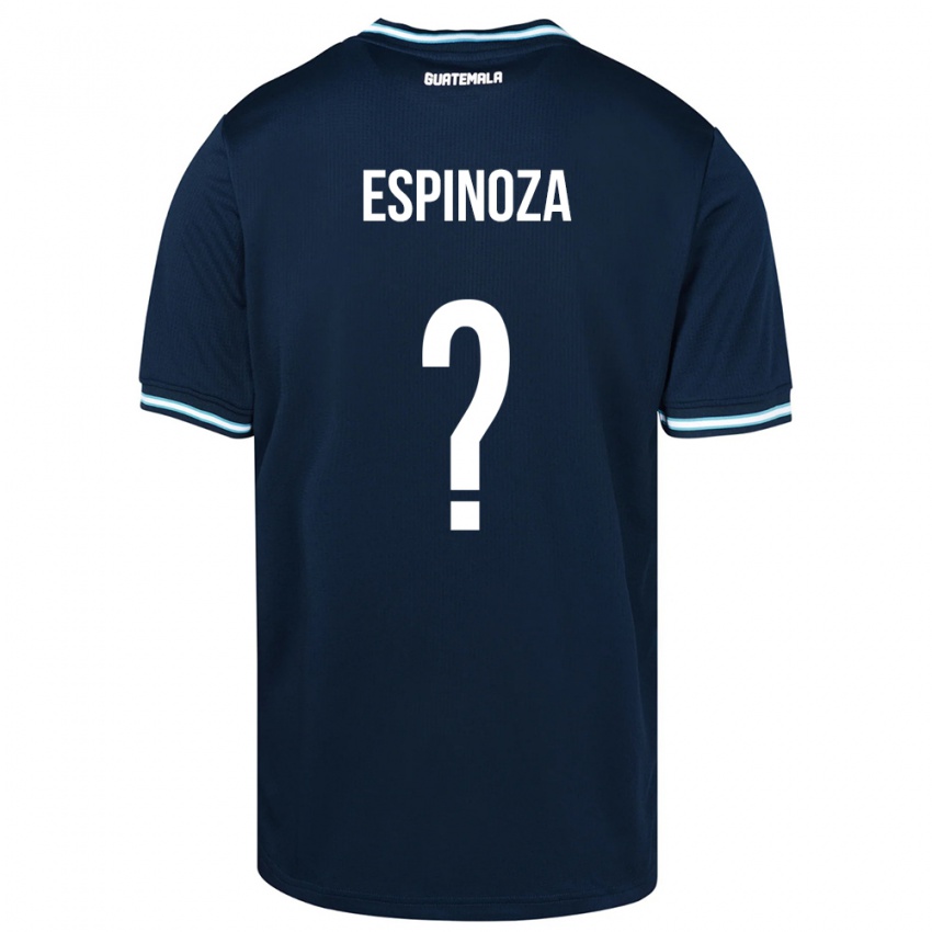 Gyermek Guatemala José Espinoza #0 Kék Idegenbeli Jersey 24-26 Mez Póló Ing