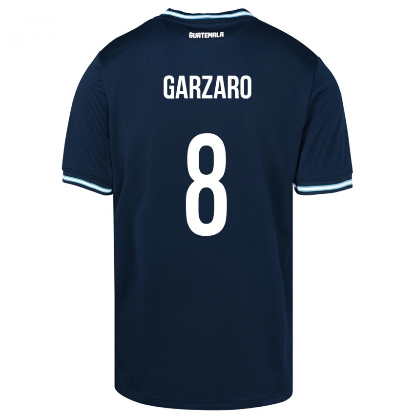 Gyermek Guatemala Santiago Garzaro #8 Kék Idegenbeli Jersey 24-26 Mez Póló Ing