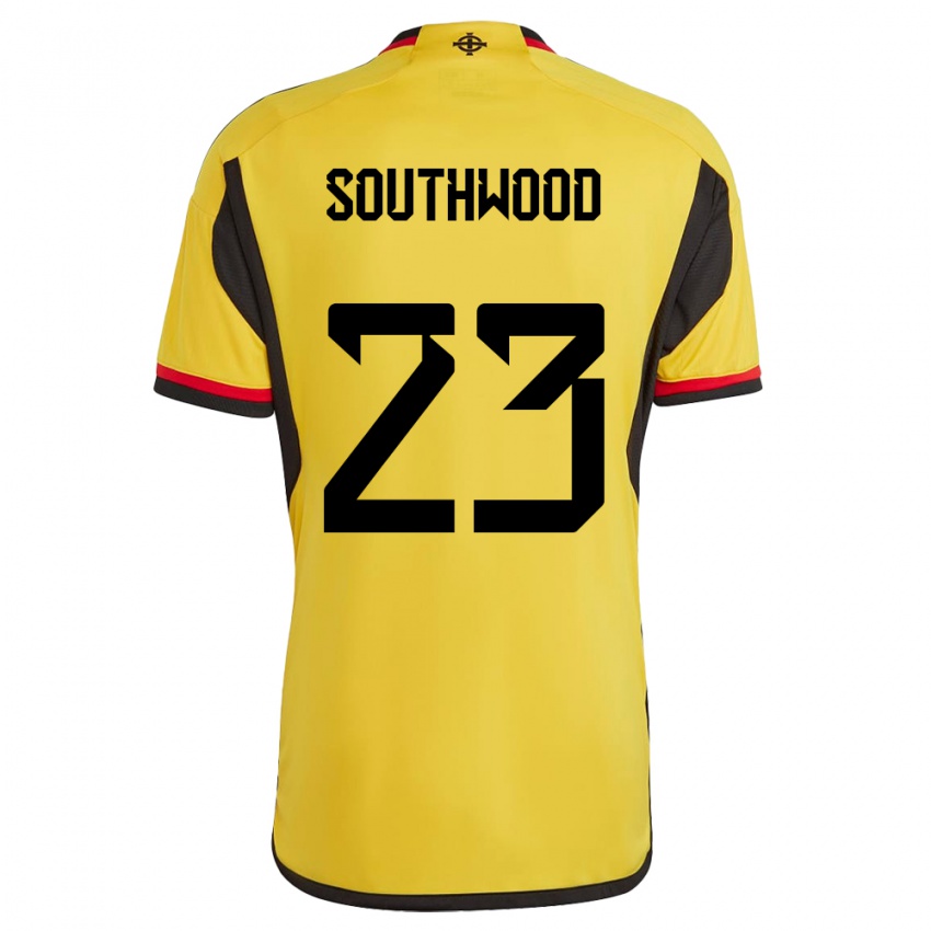 Gyermek Észak-Írország Luke Southwood #23 Fehér Idegenbeli Jersey 24-26 Mez Póló Ing