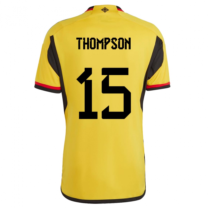 Gyermek Észak-Írország Jordan Thompson #15 Fehér Idegenbeli Jersey 24-26 Mez Póló Ing