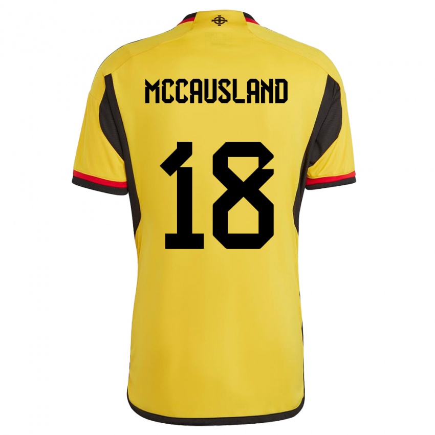 Gyermek Észak-Írország Ross Mccausland #18 Fehér Idegenbeli Jersey 24-26 Mez Póló Ing