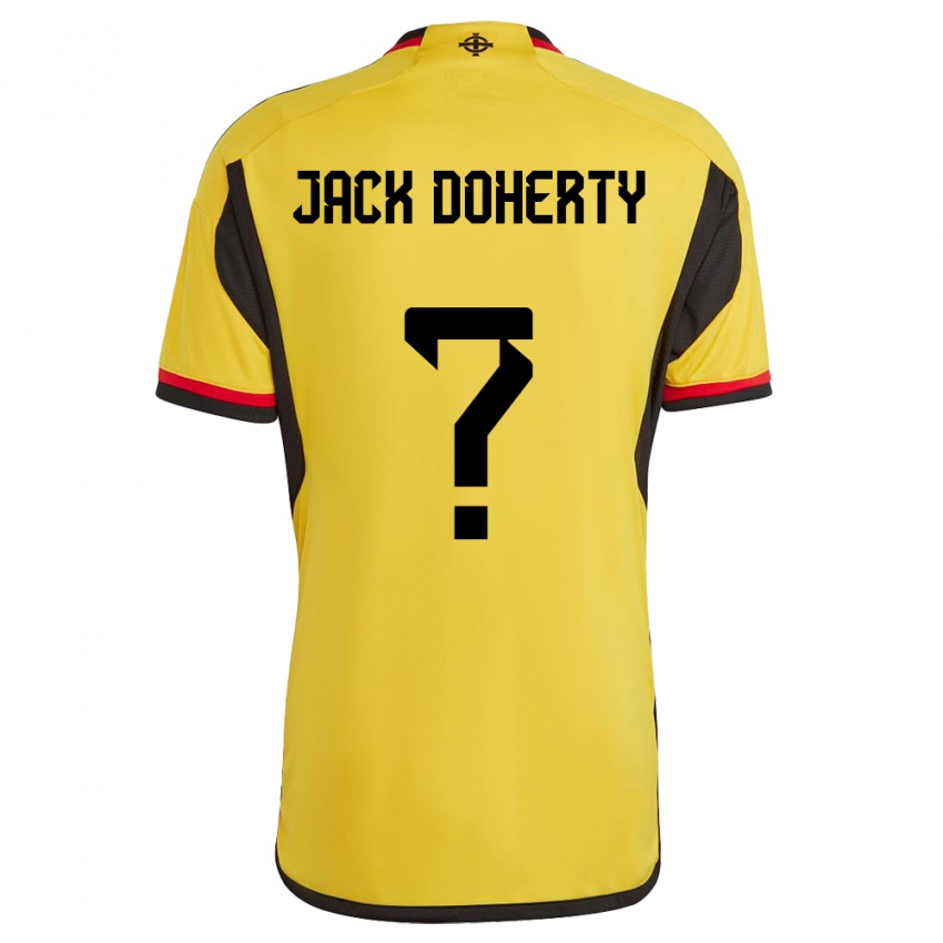 Gyermek Észak-Írország Jack Doherty #0 Fehér Idegenbeli Jersey 24-26 Mez Póló Ing