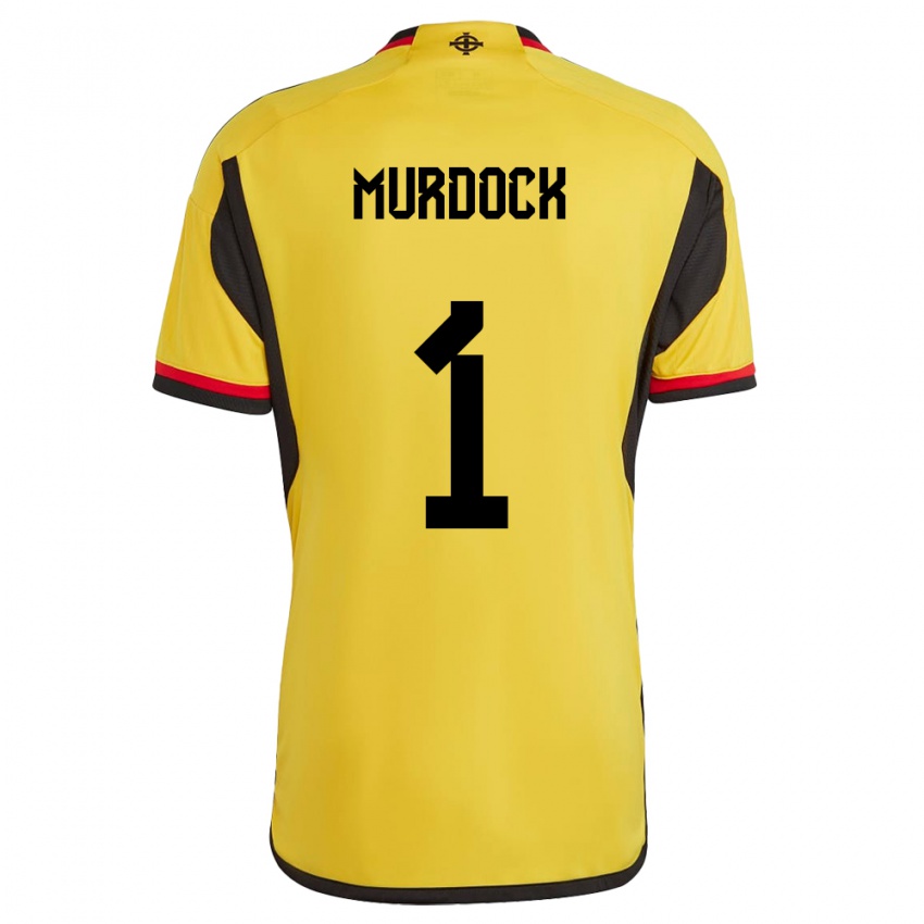 Gyermek Észak-Írország Will Murdock #1 Fehér Idegenbeli Jersey 24-26 Mez Póló Ing