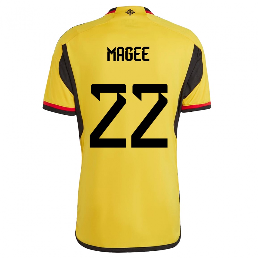 Gyermek Észak-Írország Abbie Magee #22 Fehér Idegenbeli Jersey 24-26 Mez Póló Ing