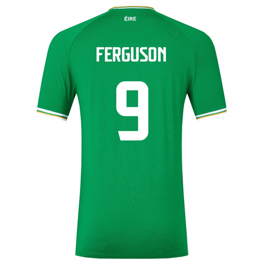 Férfi Ír-Sziget Evan Ferguson #9 Zöld Hazai Jersey 24-26 Mez Póló Ing