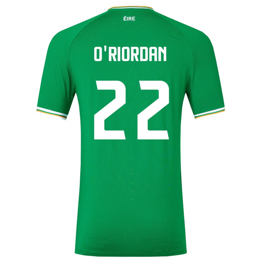 Férfi Ír-Sziget Connor O'riordan #22 Zöld Hazai Jersey 24-26 Mez Póló Ing