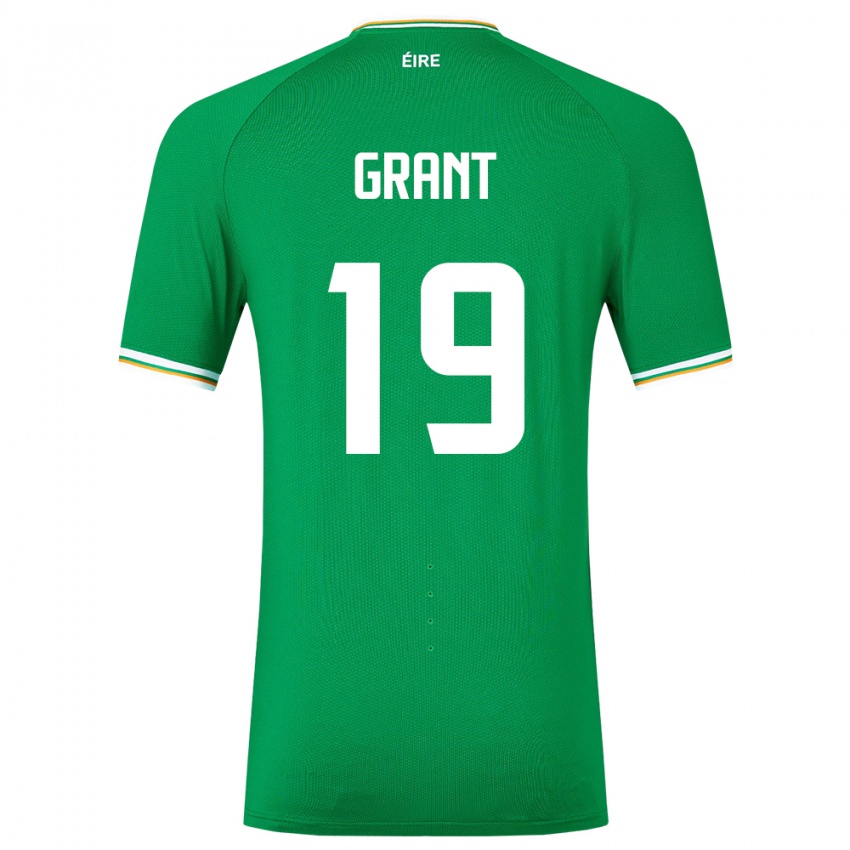 Férfi Ír-Sziget Ciara Grant #19 Zöld Hazai Jersey 24-26 Mez Póló Ing