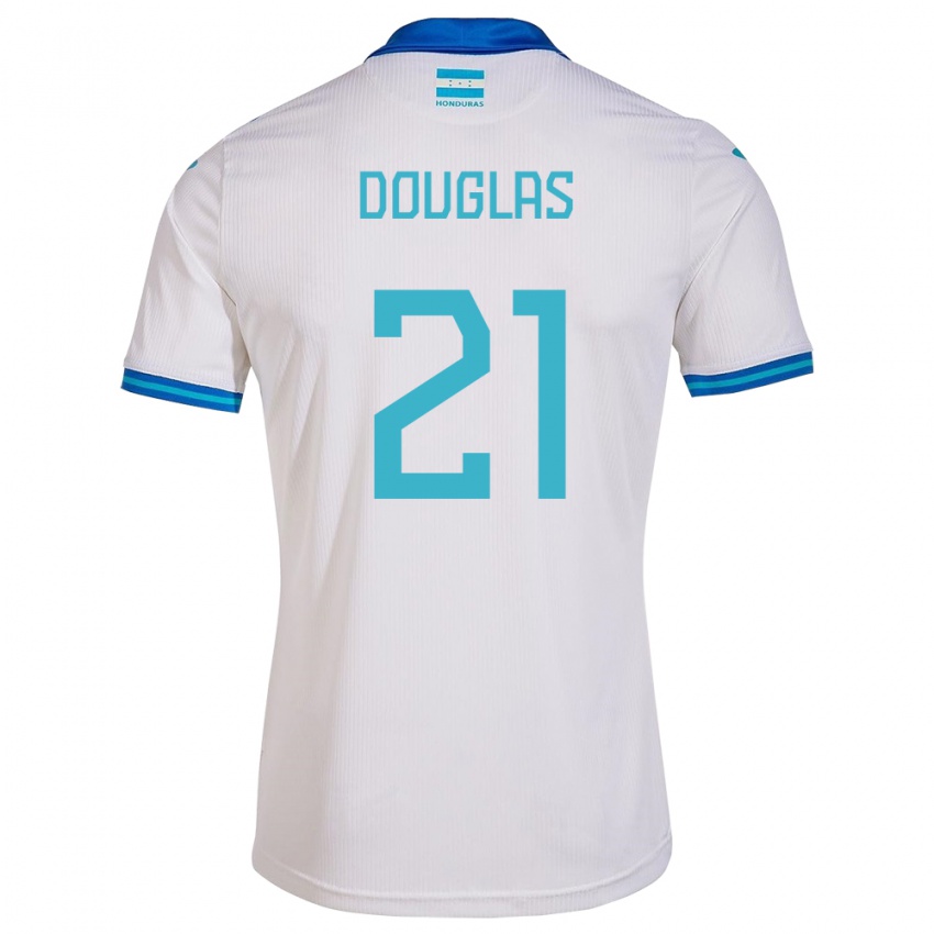 Férfi Honduras Douglas Martínez #21 Fehér Hazai Jersey 24-26 Mez Póló Ing