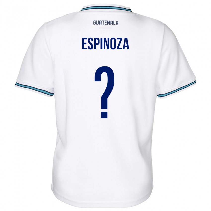 Férfi Guatemala José Espinoza #0 Fehér Hazai Jersey 24-26 Mez Póló Ing