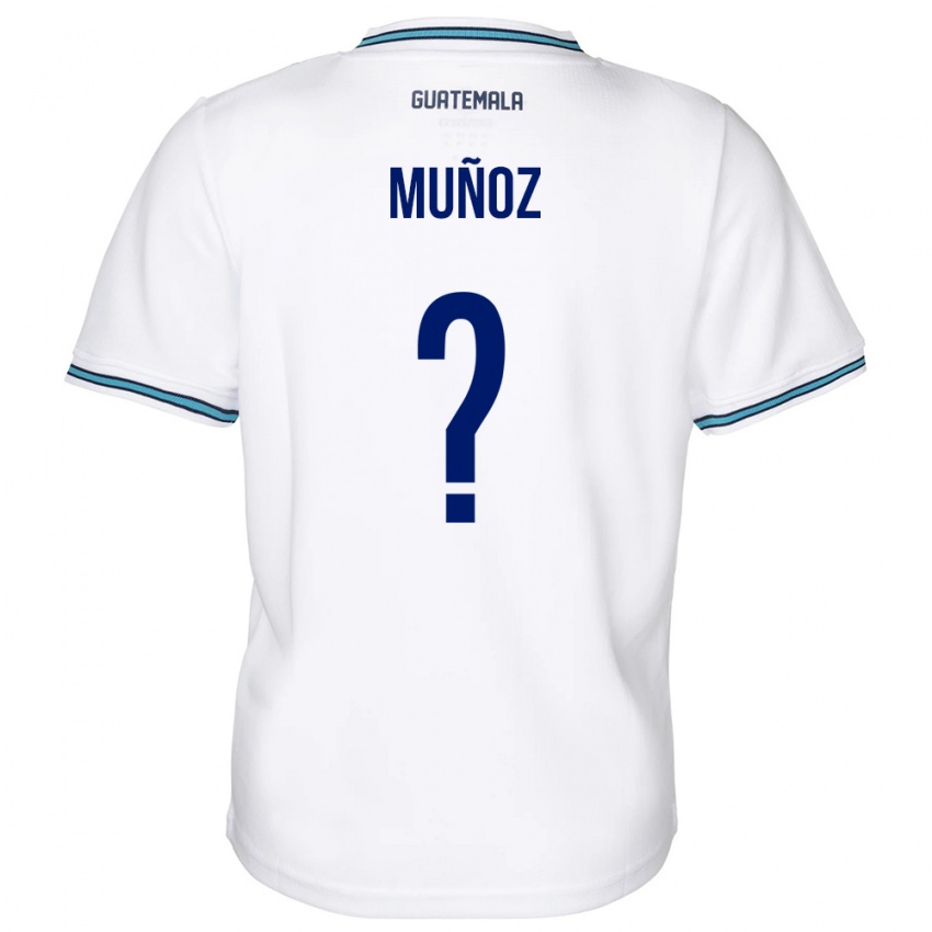 Férfi Guatemala Rudy Muñoz #0 Fehér Hazai Jersey 24-26 Mez Póló Ing