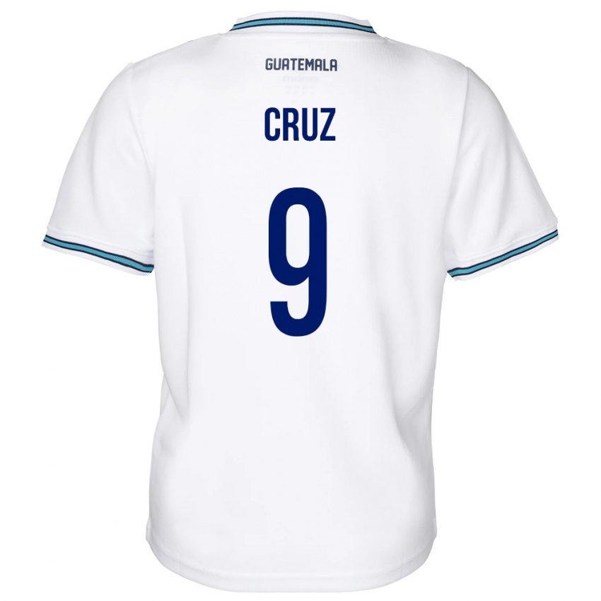 Férfi Guatemala Celsa Cruz #9 Fehér Hazai Jersey 24-26 Mez Póló Ing