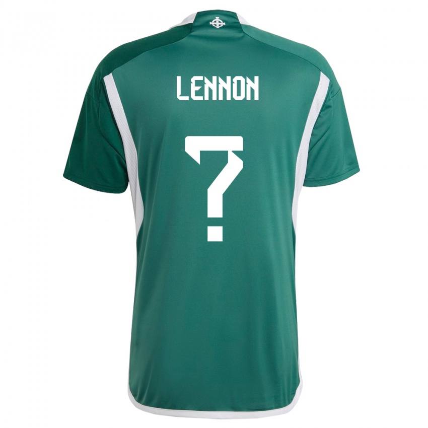 Férfi Észak-Írország Gallagher Lennon #0 Zöld Hazai Jersey 24-26 Mez Póló Ing